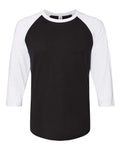 JERZEES 560RR - Premium Blend Ringspun Three-Quarter Sleeve Raglan Baseball T-Shirt JERZEES