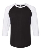 JERZEES 560RR - Premium Blend Ringspun Three-Quarter Sleeve Raglan Baseball T-Shirt JERZEES