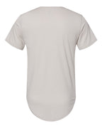 BELLA + CANVAS 3003 — Men's Jersey Curved Hem Tee — Heather Cool Grey (flat)