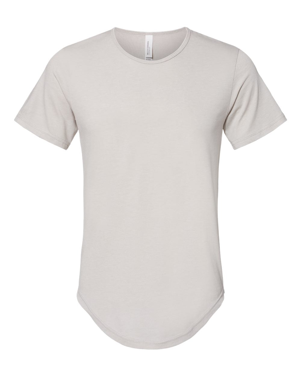 BELLA + CANVAS 3003 — Men's Jersey Curved Hem Tee — Heather Cool Grey