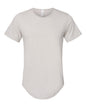 BELLA + CANVAS 3003 — Men's Jersey Curved Hem Tee — Heather Cool Grey