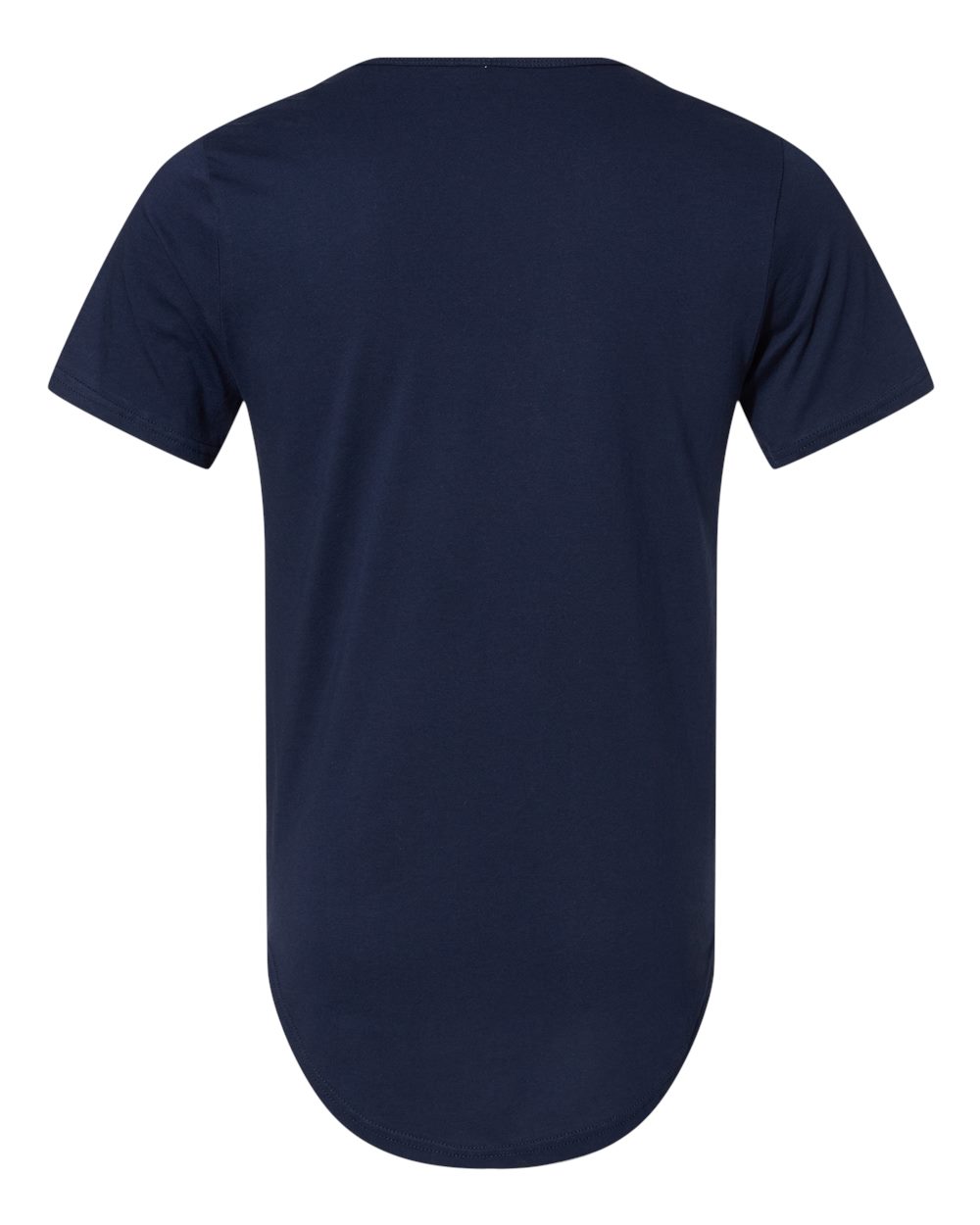 BELLA + CANVAS 3003 — Men's Jersey Curved Hem Tee — Navy (flat)