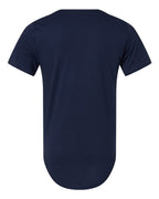 BELLA + CANVAS 3003 — Men's Jersey Curved Hem Tee — Navy (flat)