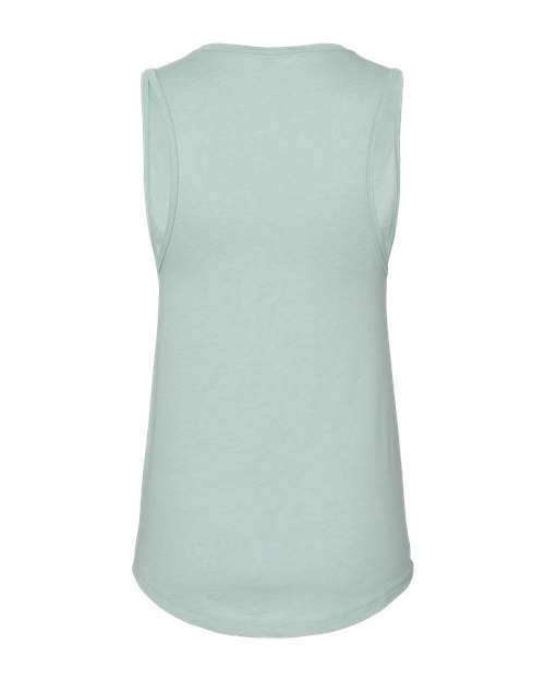 BELLA + CANVAS 6003 - Women's Jersey Muscle Tank - Heather Dusty Blue
