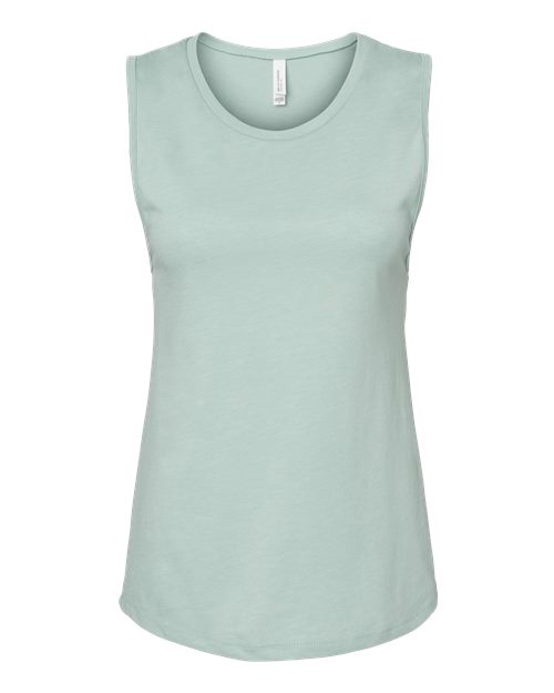 BELLA + CANVAS 6003 - Women's Jersey Muscle Tank - Heather Dusty Blue