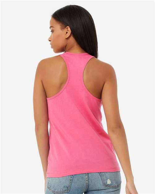 BELLA + CANVAS 6008 - Women's Jersey Racerback Tank - Charity Pink