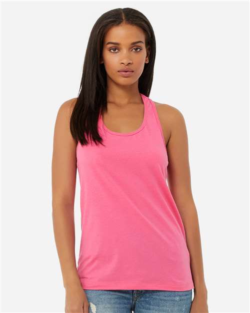 BELLA + CANVAS 6008 - Women's Jersey Racerback Tank - Charity Pink