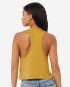 BELLA + CANVAS 6682 - Women's Racerback Crop Tank - Heather Mustard
