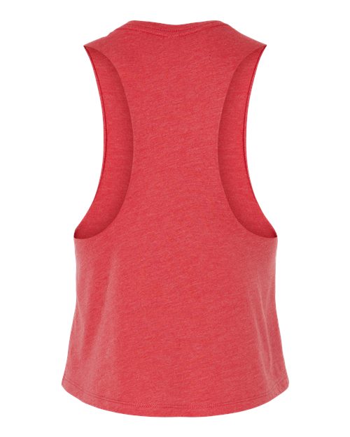 BELLA + CANVAS 6682 - Women's Racerback Crop Tank - Heather Red