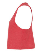 BELLA + CANVAS 6682 - Women's Racerback Crop Tank - Heather Red