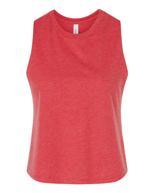 BELLA + CANVAS 6682 - Women's Racerback Crop Tank - Heather Red