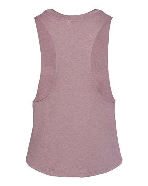 BELLA + CANVAS 6682 - Women's Racerback Crop Tank - Heather Orchid