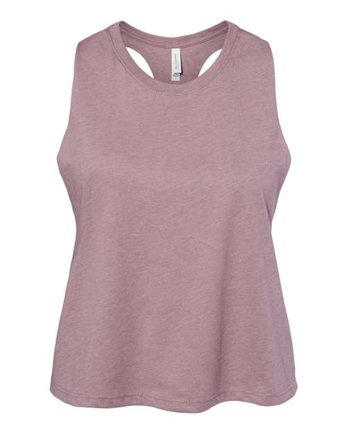 BELLA + CANVAS 6682 - Women's Racerback Crop Tank - Heather Orchid