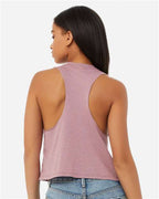 BELLA + CANVAS 6682 - Women's Racerback Crop Tank - Heather Orchid