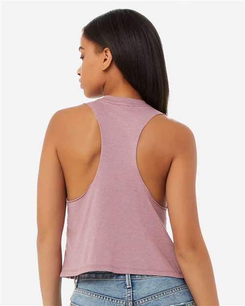 BELLA + CANVAS 6682 - Women's Racerback Crop Tank - Heather Orchid