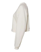 BELLA + CANVAS 7505 - Women's Crop Raglan Crewneck Sweatshirt - Vintage White