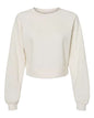 BELLA + CANVAS 7505 - Women's Crop Raglan Crewneck Sweatshirt - Vintage White
