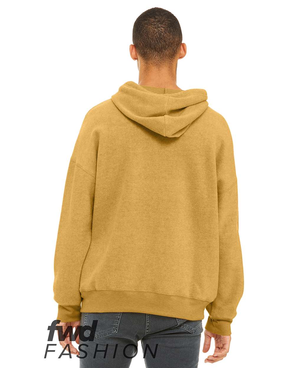 BELLA + CANVAS 3329 — Unisex FWD Fashion Sueded Fleece Hoodie Sweatshirt — Heather Mustard (flat)