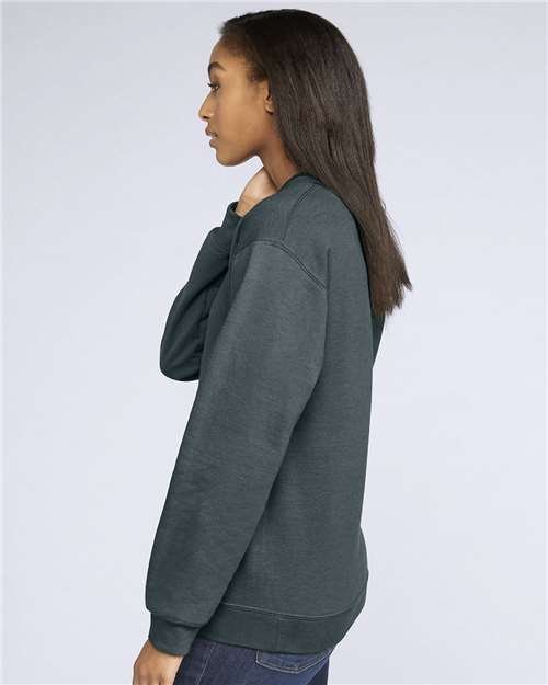 Gildan SF000 - Unisex Softstyle Midweight Crewneck Sweatshirt - Dark Heather
