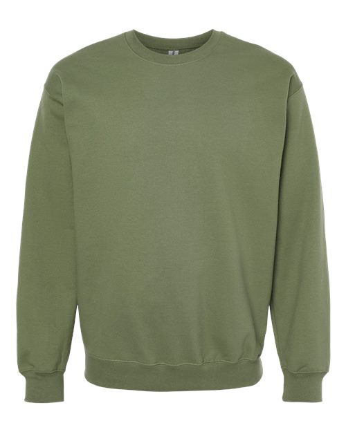 Gildan SF000 - Unisex Softstyle Midweight Crewneck Sweatshirt - Military Green