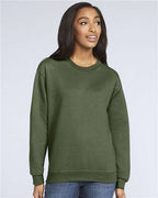 Gildan SF000 - Unisex Softstyle Midweight Crewneck Sweatshirt - Military Green