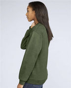 Gildan SF000 - Unisex Softstyle Midweight Crewneck Sweatshirt - Military Green