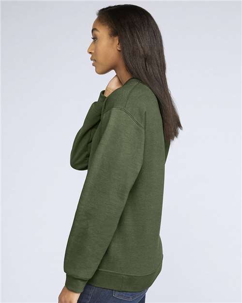 Gildan SF000 - Unisex Softstyle Midweight Crewneck Sweatshirt - Military Green