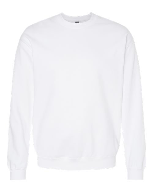 Gildan SF000 - Unisex Softstyle Midweight Crewneck Sweatshirt - White