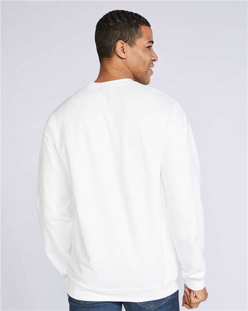 Gildan SF000 - Unisex Softstyle Midweight Crewneck Sweatshirt - White