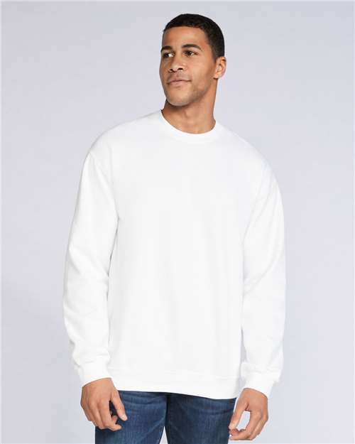 Gildan SF000 - Unisex Softstyle Midweight Crewneck Sweatshirt - White