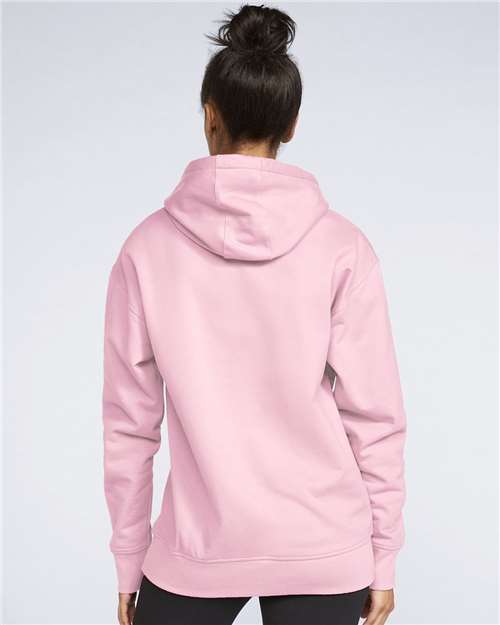 Gildan SF500 - Unisex Softstyle Midweight Hooded Sweatshirt - Light Pink