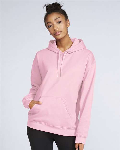 Gildan SF500 - Unisex Softstyle Midweight Hooded Sweatshirt - Light Pink