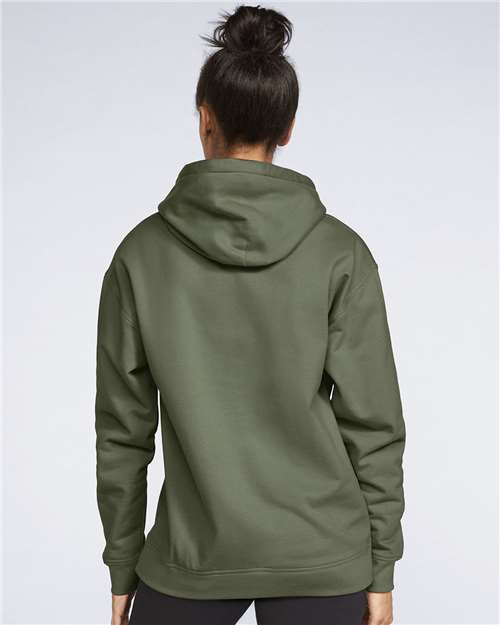 Gildan SF500 - Unisex Softstyle Midweight Hooded Sweatshirt - Military Green