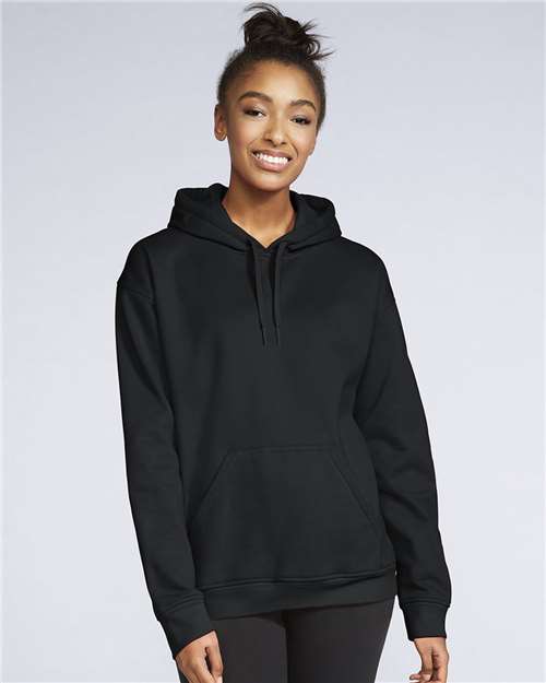 Gildan SF500 - Unisex Softstyle Midweight Hooded Sweatshirt - Black
