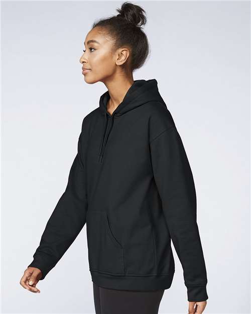 Gildan SF500 - Unisex Softstyle Midweight Hooded Sweatshirt - Black