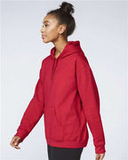 Gildan SF500 - Unisex Softstyle Midweight Hooded Sweatshirt - Red