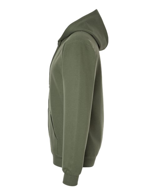Gildan SF600 - Unisex Softstyle Full-Zip Hooded Sweatshirt - Military Green