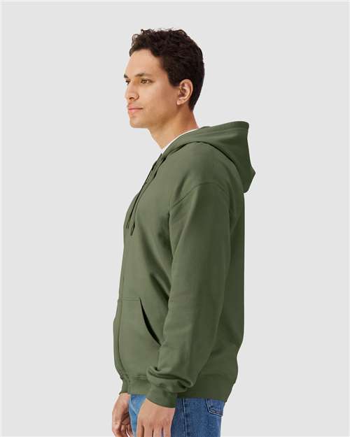 Gildan SF600 - Unisex Softstyle Full-Zip Hooded Sweatshirt - Military Green