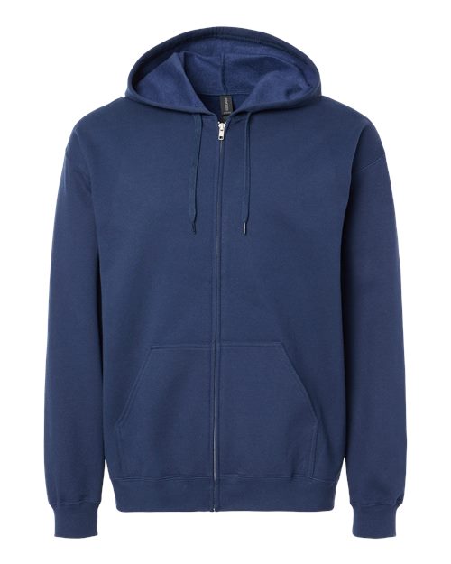 Gildan SF600 - Unisex Softstyle Full-Zip Hooded Sweatshirt - Navy