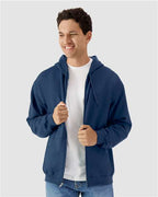 Gildan SF600 - Unisex Softstyle Full-Zip Hooded Sweatshirt - Navy