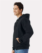 Gildan SF600 - Unisex Softstyle Full-Zip Hooded Sweatshirt - Black