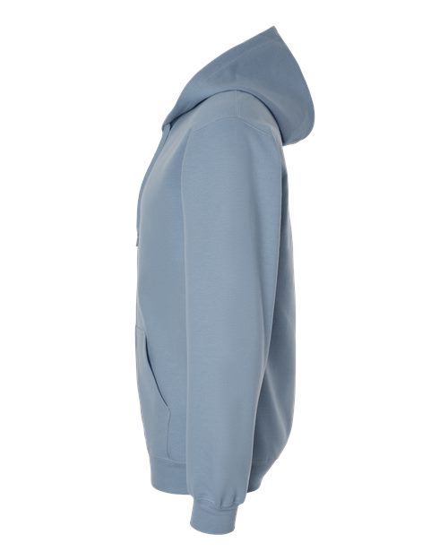 Gildan SF600 - Unisex Softstyle Full-Zip Hooded Sweatshirt - Stone Blue