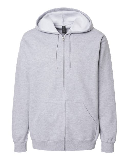 Gildan SF600 - Unisex Softstyle Full-Zip Hooded Sweatshirt - Sport Grey