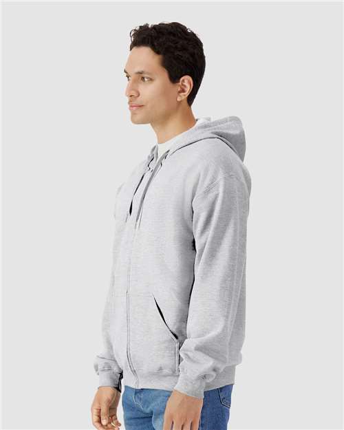Gildan SF600 - Unisex Softstyle Full-Zip Hooded Sweatshirt - Sport Grey