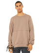 BELLA + CANVAS 3743 — FWD Fashion Raw Seam Crewneck Sweatshirt — Heather Oat