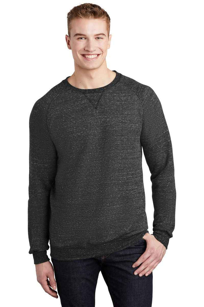 Jerzees 91M - Snow Heather French Terry Raglan Crew