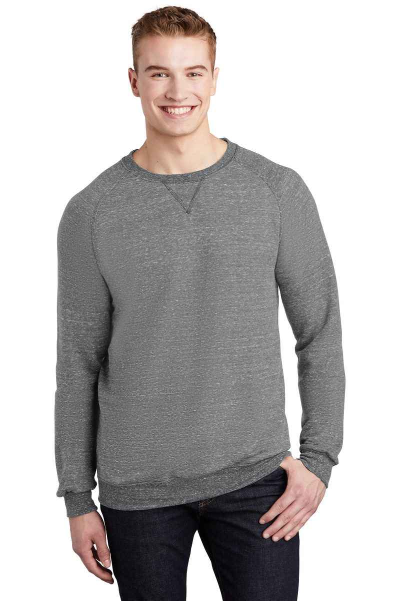Jerzees 91M - Snow Heather French Terry Raglan Crew
