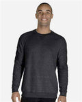 JERZEES 91MR - Unisex Snow Heather French Terry Crewneck Sweatshirt