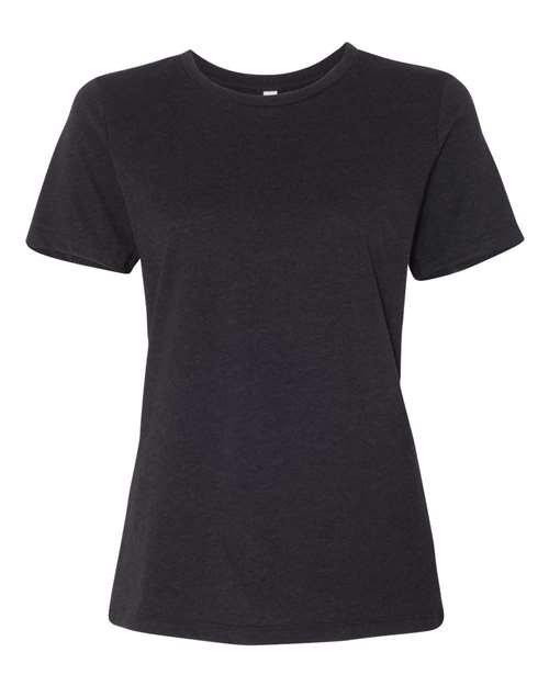 BELLA + CANVAS 6400CVC - Womens Relaxed Fit Heather CVC Tee - Black Heather