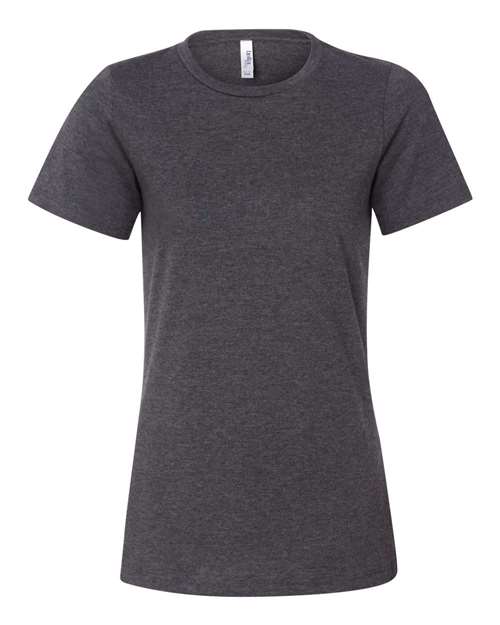 BELLA + CANVAS 6400CVC - Womens Relaxed Fit Heather CVC Tee - Dark Grey Heather